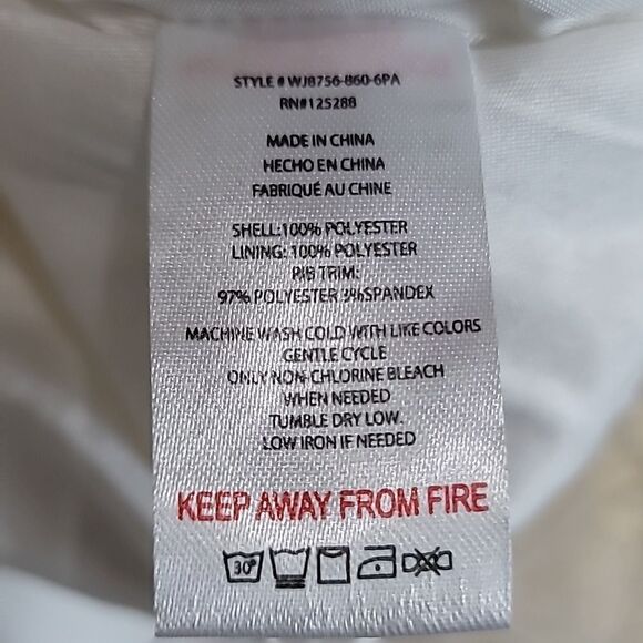 Jason Wu Lace Floral Print White Jacket Size Large NWT - Picture 8 of 8